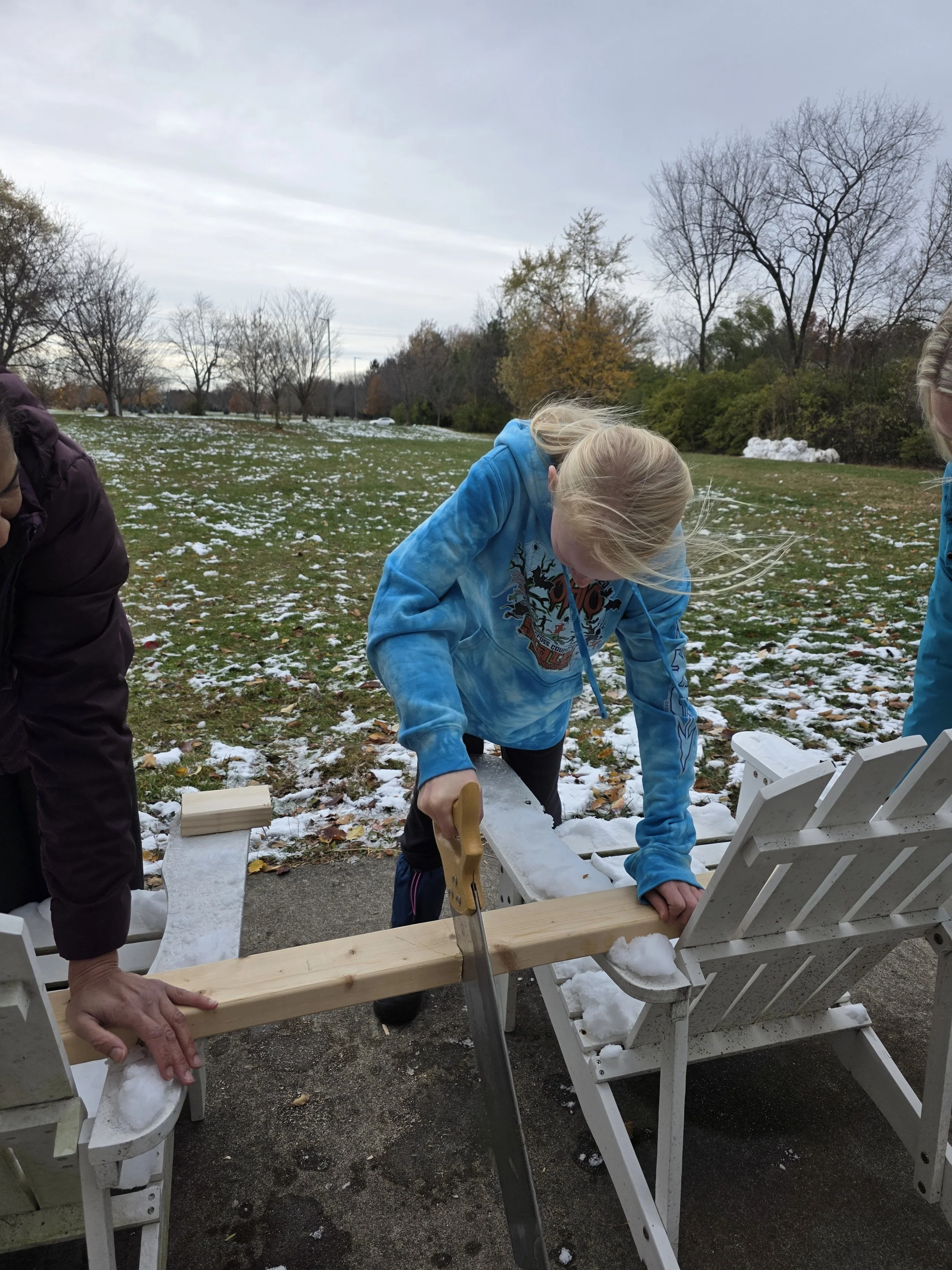 Woodworking at Acton Academy Columbus (private school in Dublin, OH)