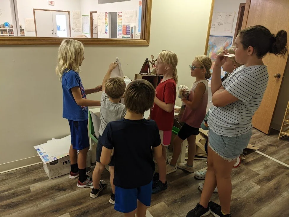 Students building presentation skills at independent school in Columbus, OH