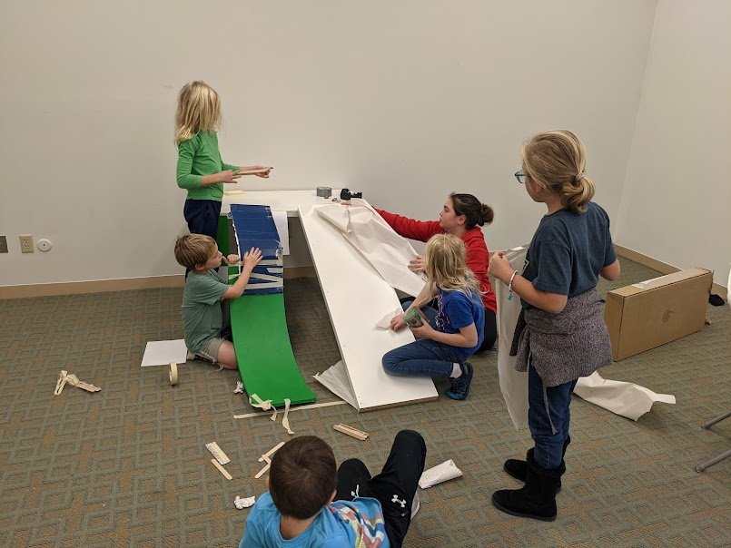 Learners collaborating on a hands-on project at Acton Academy Columbus