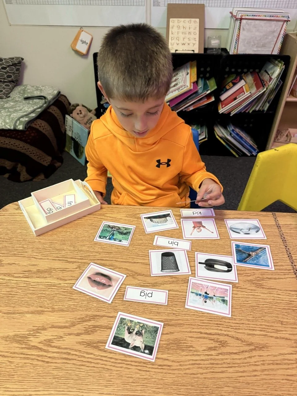 Montessori Education - Learner doing a work at Acton Academy Columbus (microschool in Dublin, OH)