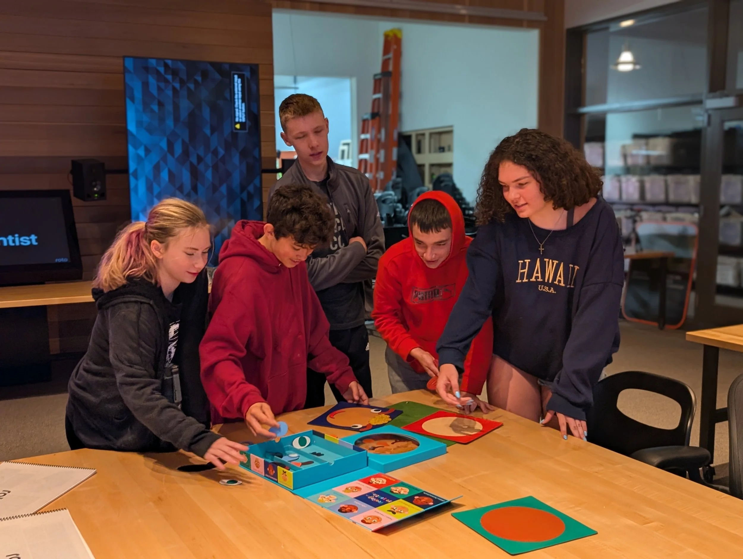 Acton Academy (private microschool) Middle School learners at Roto in Dublin, OH