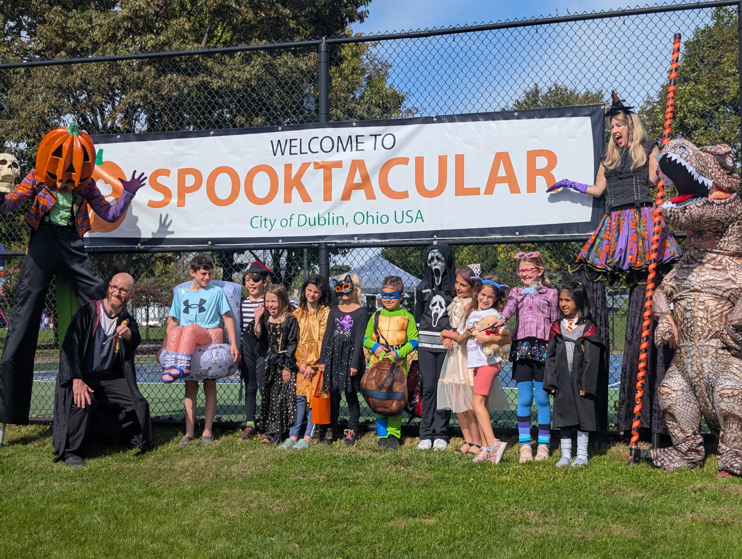 Learners at Dublin Spooktacular community event