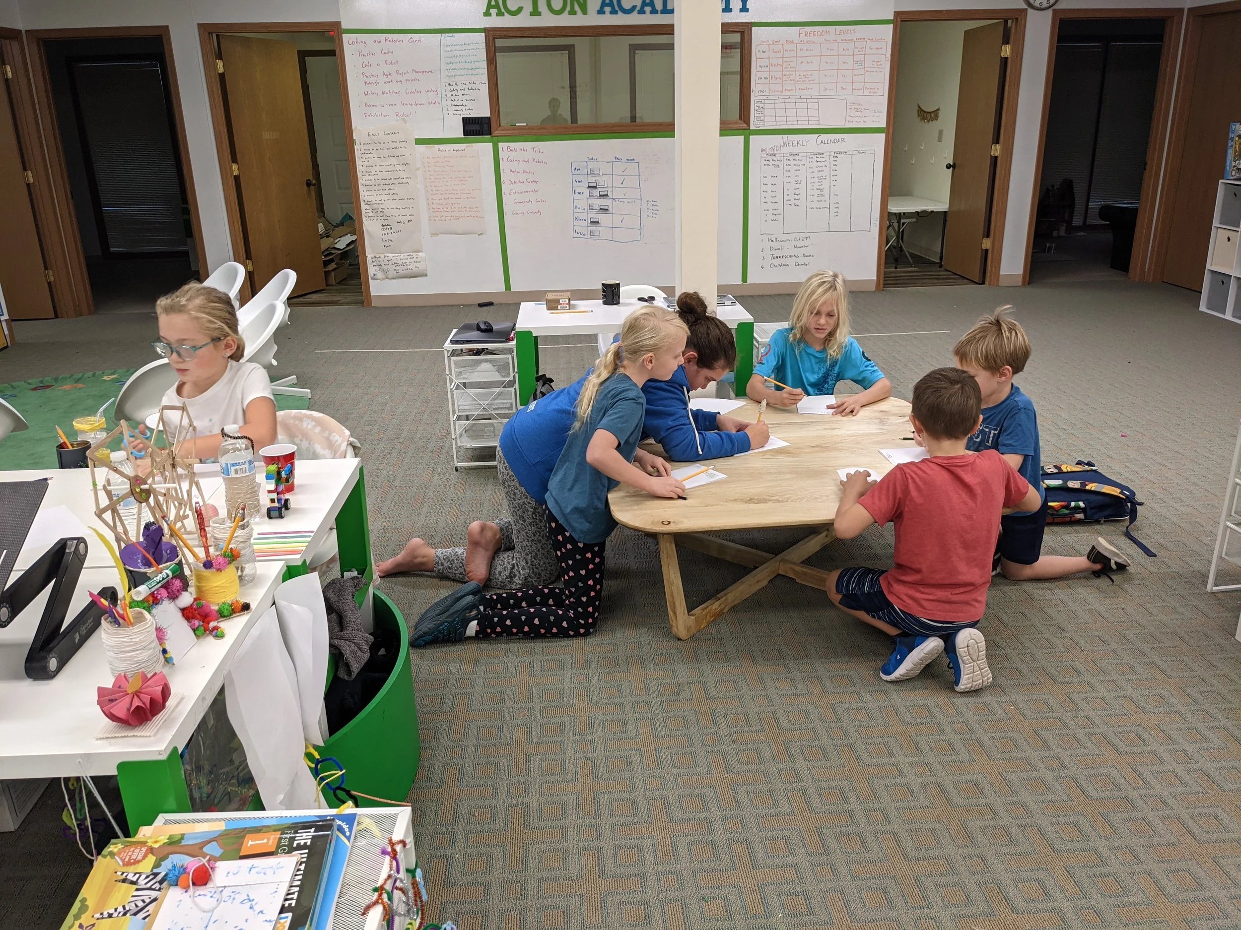 Students working on a project in Columbus, OH
