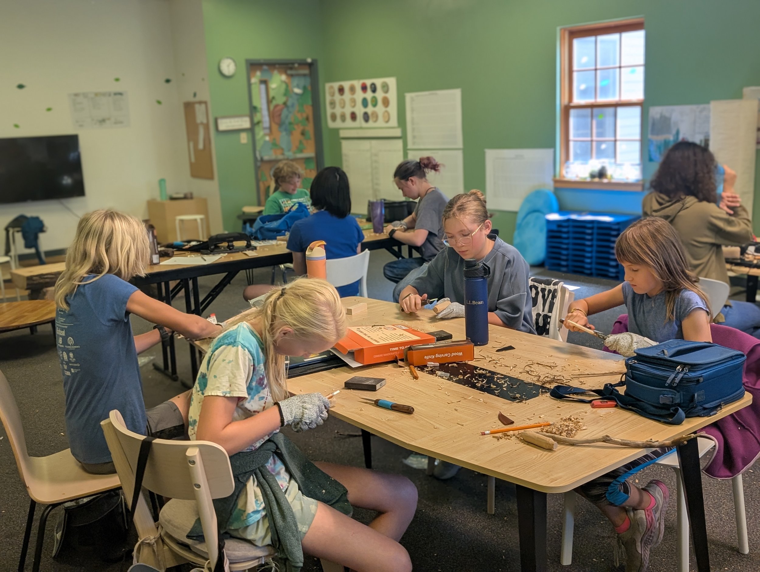 Woodworking by students at Waldorf-Inspired school in Dublin, OH (Acton Academy Columbus)