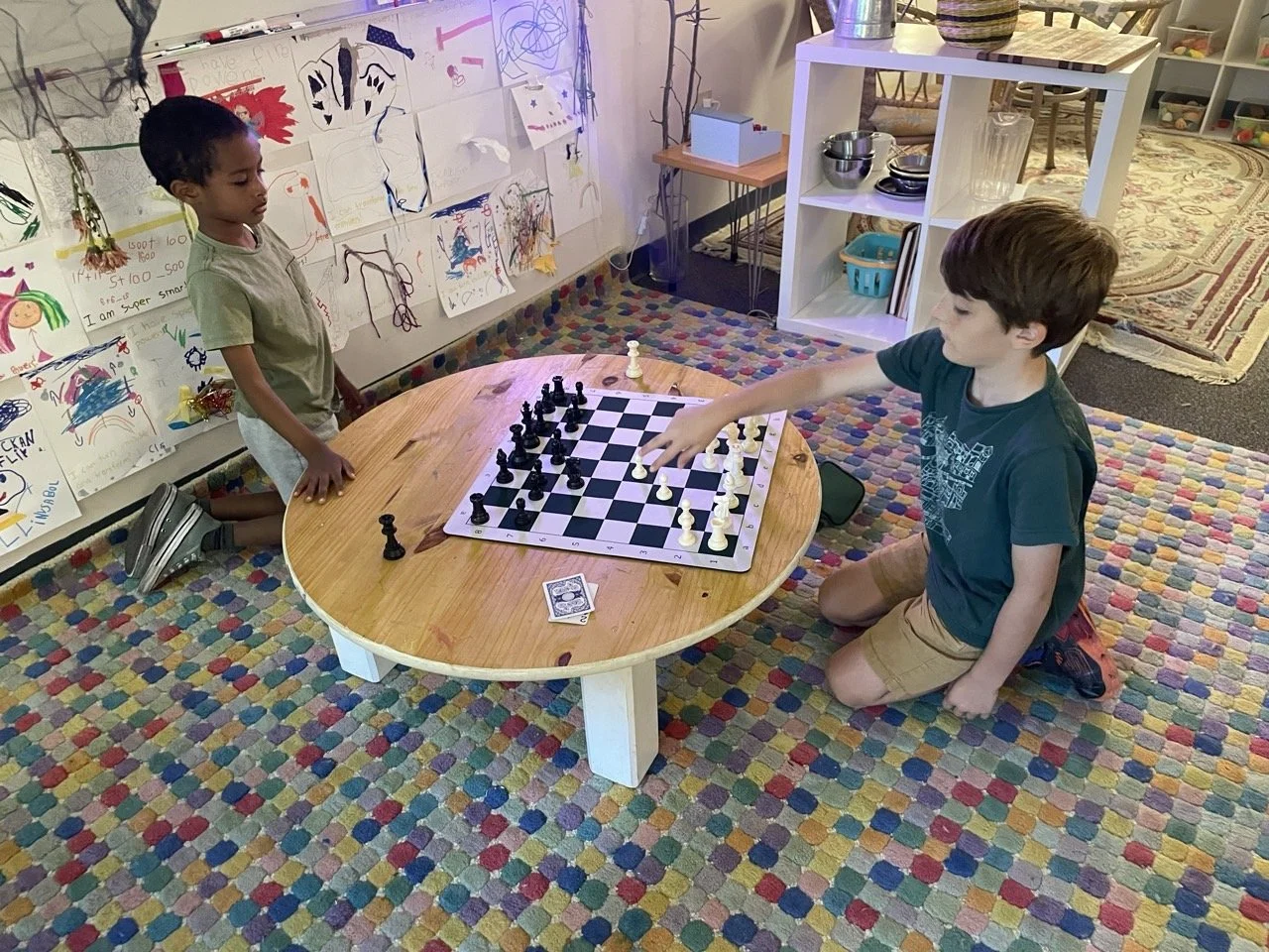 Learners focused and collaborating in studio