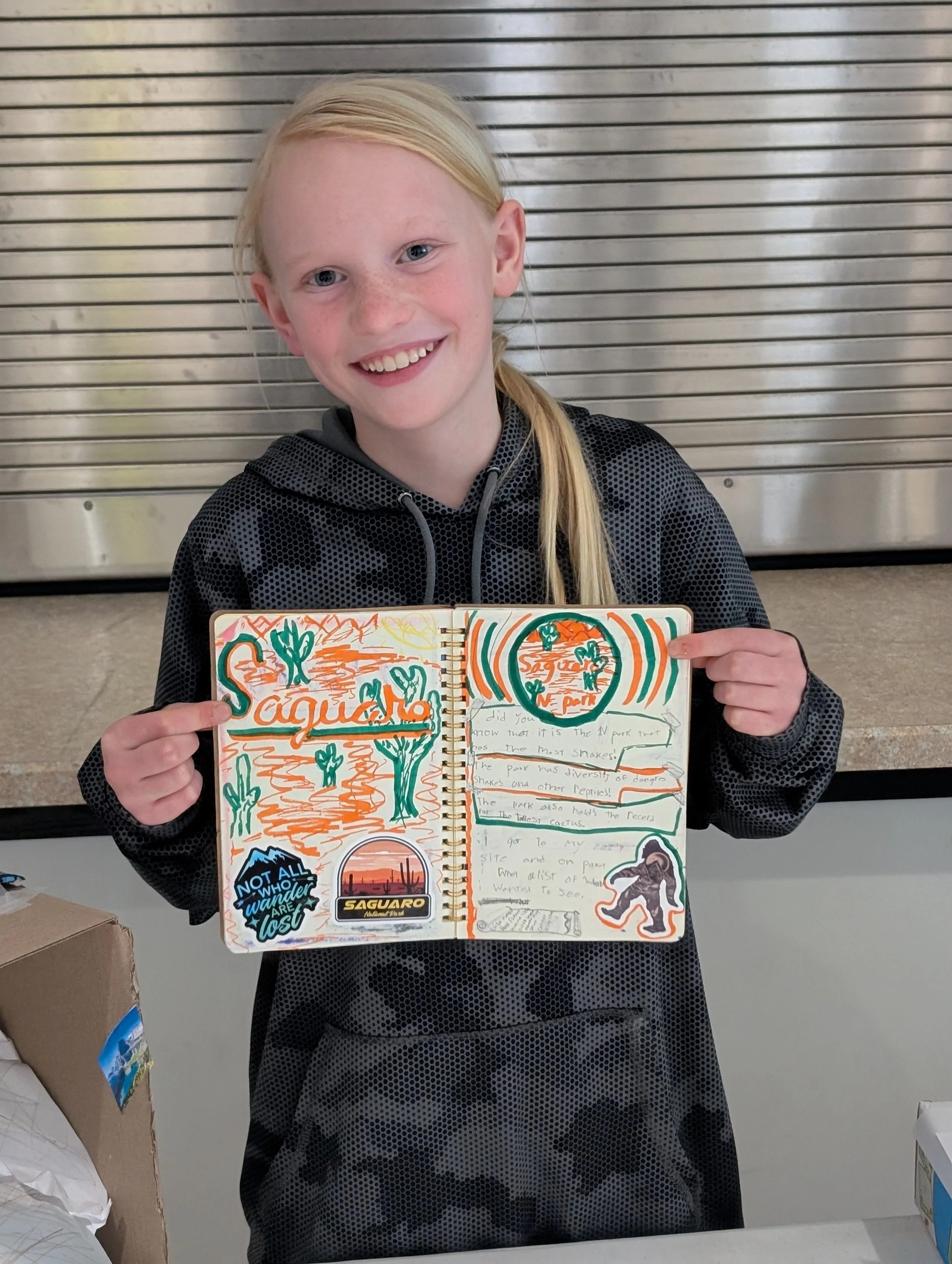 Travel blogging by a learner at Acton Academy Columbus (private school learner near Hilliard, OH)