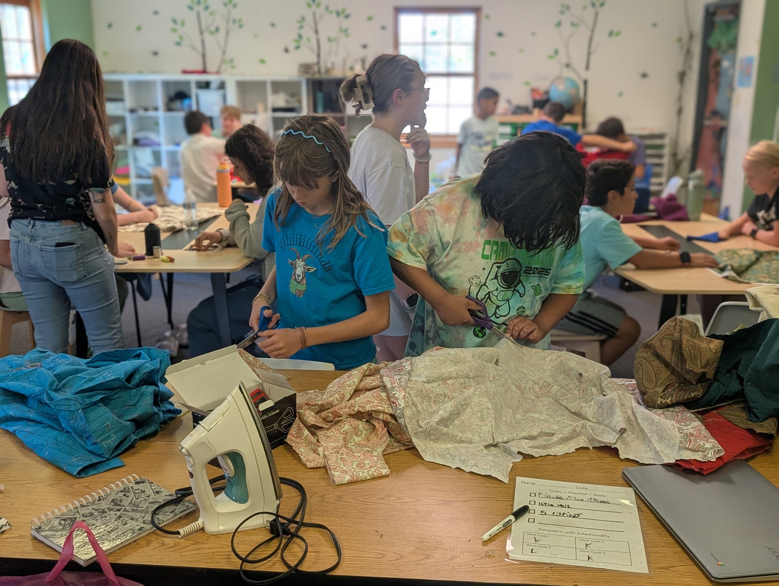 Waldorf-Inspired creativity work at Acton Academy (Microschool in Dublin, OH)
