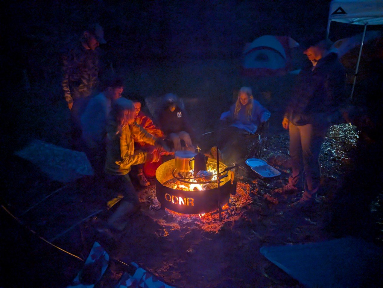 Eagles camping at Mohican State Park