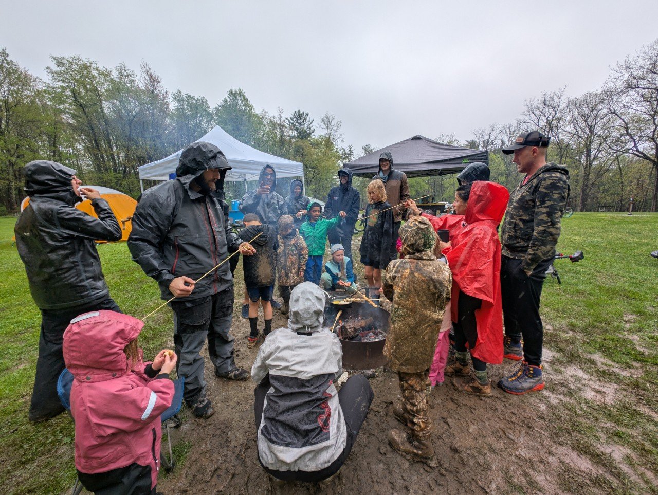 Eagles outdoors on camping trip